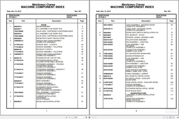Grove Crane RT765E 2 280224 Parts Manual 2015 (1)