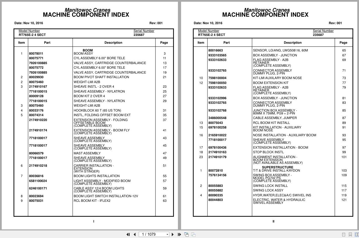 Grove Crane RT765E 2 4 SECT 235687 Parts Manual 2016 (1)