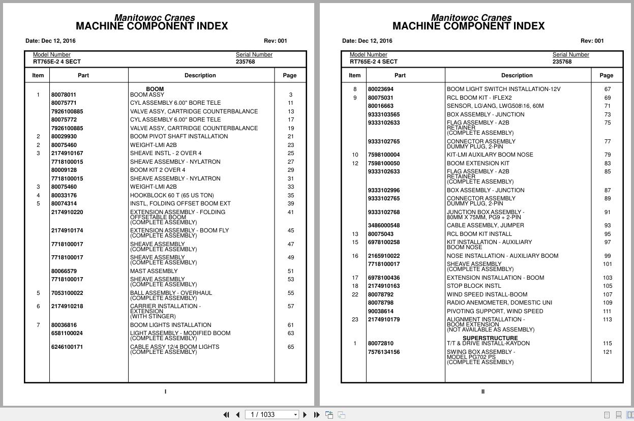 Grove Crane RT765E 2 4 SECT 235768 Parts Manual 2016 (1)