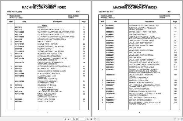 Grove Crane RT765E 2 4 SECT 235818 Parts Manual 2016 (1)