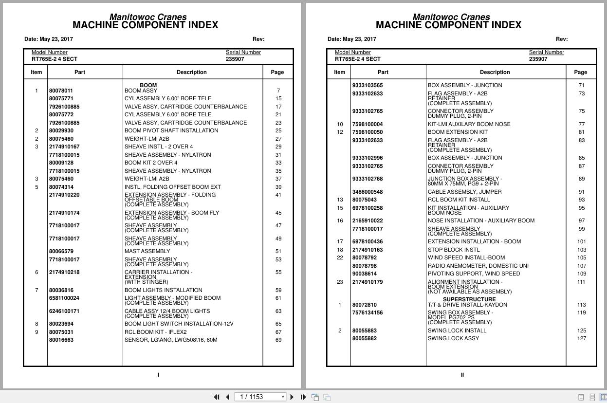 Grove Crane RT765E 2 4 SECT 235907 Parts Manual 2017 (1)