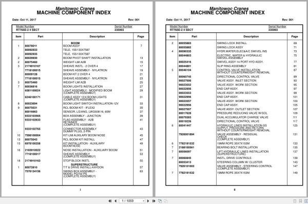 Grove Crane RT765E 2 4 SECT 235993 Parts Manual 2017 (1)