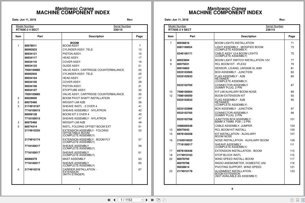 Grove Crane RT765E 2 4 SECT 236115 Parts Manual 2018 (1)