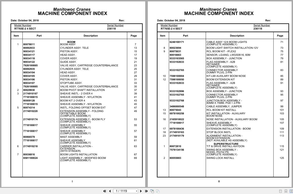 Grove Crane RT765E 2 4 SECT 236118 Parts Manual 2018 (1)