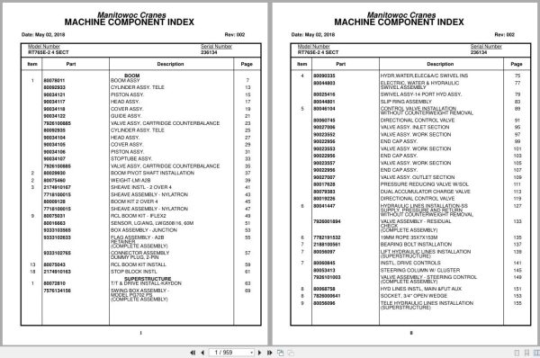 Grove Crane RT765E 2 4 SECT 236134 Parts Manual 2018 (1)