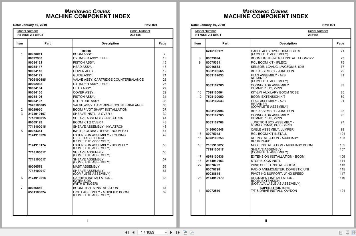 Grove Crane RT765E 2 4 SECT 236148 Parts Manual 2019 (1)