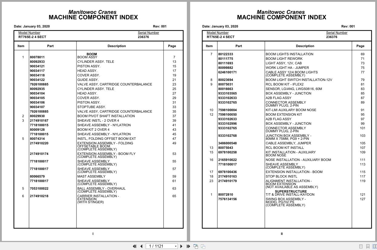 Grove Crane RT765E 2 4 SECT 236376 Parts Manual 2020 (1)
