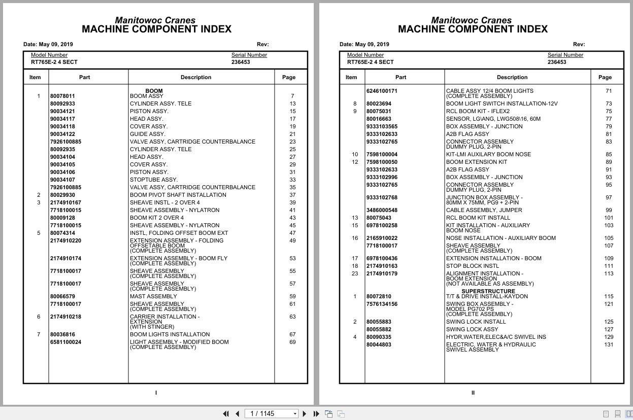 Grove Crane RT765E 2 4 SECT 236453 Parts Manual 2019 (1)