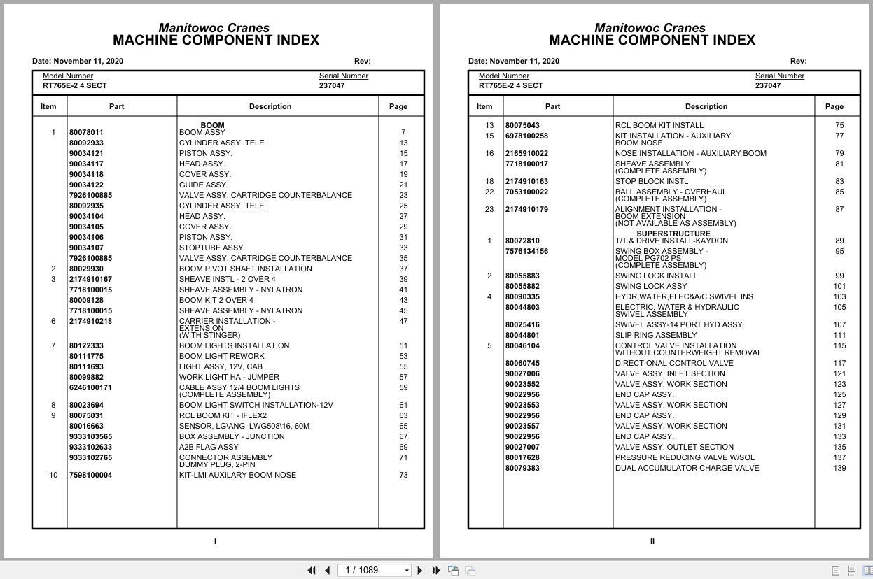 Grove Crane RT765E 2 4 SECT 237047 Parts Manual 2020 (1)
