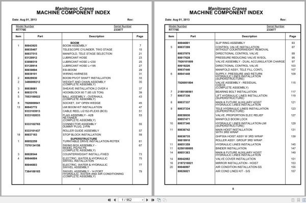 Grove Crane RT770E 233877 Parts Manual 2013 (1)
