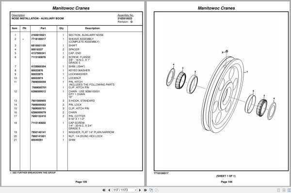Grove Crane RT770E 5 SECT 235721 Parts Manual 2016 (2)