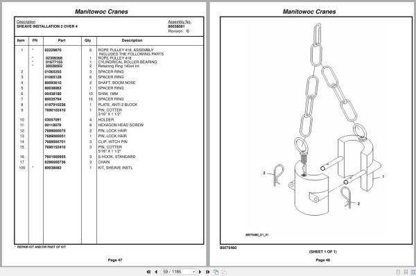 Grove Crane RT770E 5 SECT 235932 Parts Manual 2017 (2)