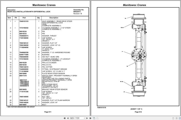 Grove Crane RT770E 5 SECT 236302 Parts Manual 2018 (2)