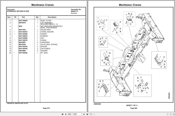 Grove Crane RT770E 5 SECT 236552 Parts Manual 2020 (2)