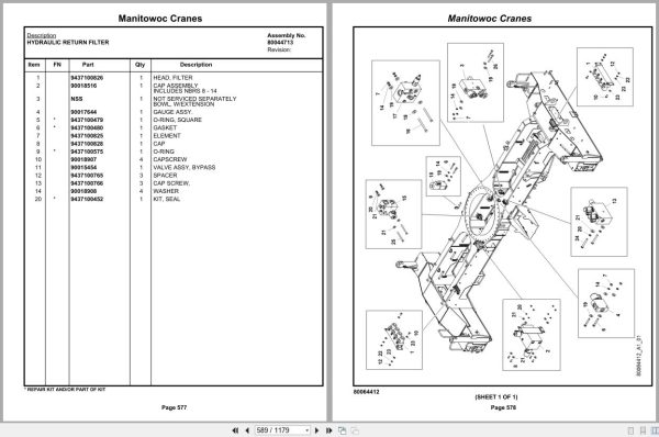 Grove Crane RT770E 5 SECT 236664 Parts Manual 2019 (2)