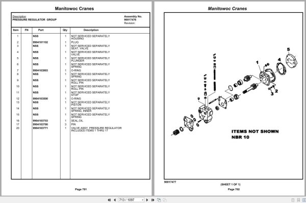 Grove Crane RT770E 5 SECT 236667 Parts Manual 2020 (2)