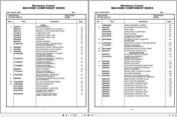 Grove Crane RT770E 5 SECT 236669 Parts Manual 2019 (1)