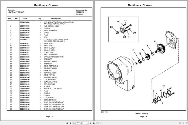 Grove Crane RT770E 5 SECT 236711 Parts Manual 2019 (2)