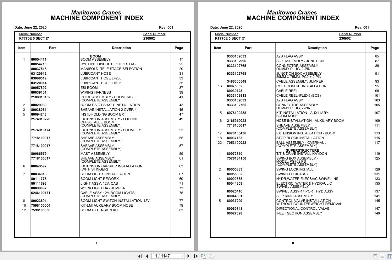 Grove Crane RT770E 5 SECT 236902 Parts Manual 2020 (1)