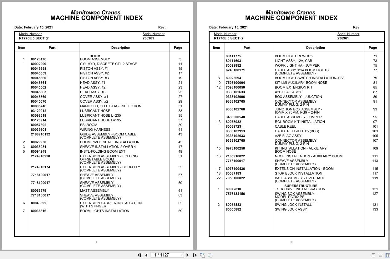Grove Crane RT770E 5 SECT 236961 Parts Manual 2021 (1)