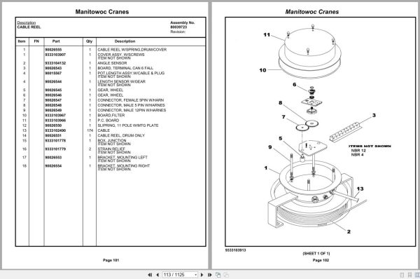 Grove Crane RT770E 5 SECT 236978 Parts Manual 2021 (2)