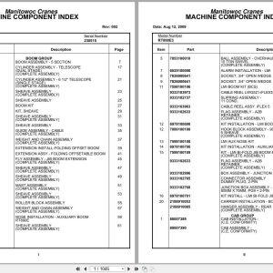 Grove Crane RT800E 230515 Parts Manual 2009 (1)