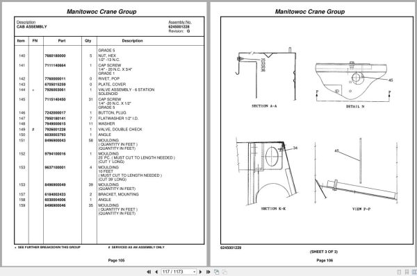 Grove Crane RT855B 84698 Parts Manual 2005 (2)