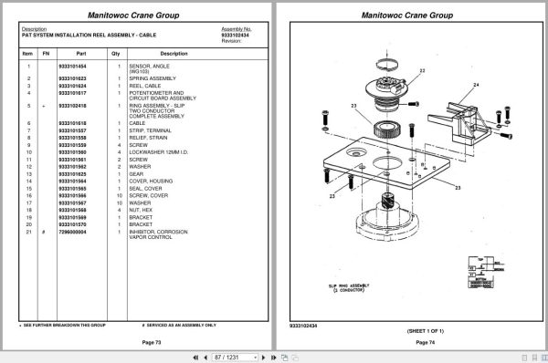 Grove Crane RT855B 87464 Parts Manual 2005 (2)