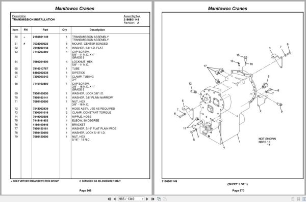 Grove Crane RT860 220259 Parts Manual 2011 (2)