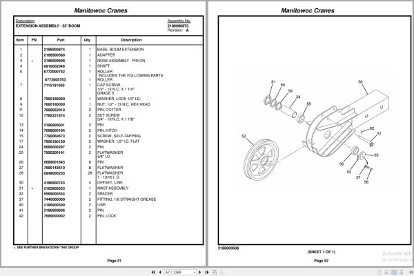 Grove Crane RT860 220289 Parts Manual 2014 (2)