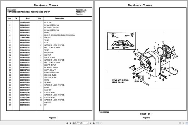 Grove Crane RT860 220744 Parts Manual 2014 (2)