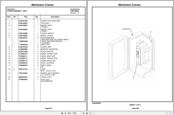 Grove Crane RT860 220890 Parts Manual 2014 (2)