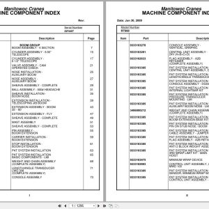 Grove Crane RT860 221447 Parts Manual 2009 (1)