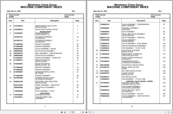 Grove Crane RT865 48289 Parts Manual 2007 (1)
