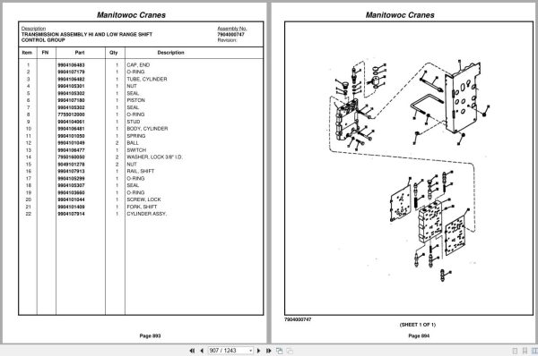 Grove Crane RT865B 79843 Parts Manual 2010 (2)