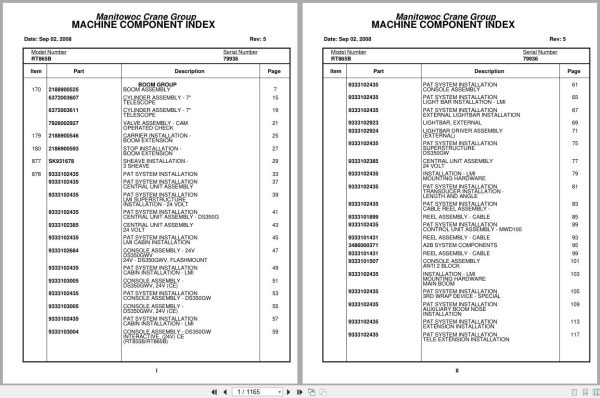 Grove Crane RT865B 79936 Parts Manual 2008 (1)