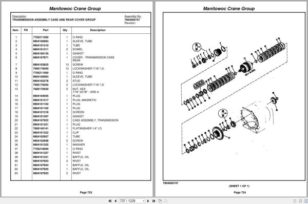 Grove Crane RT865B 82745 Parts Manual 2006 (2)