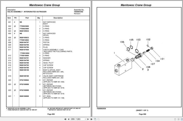 Grove Crane RT865B 83365 Parts Manual 2005 (2)