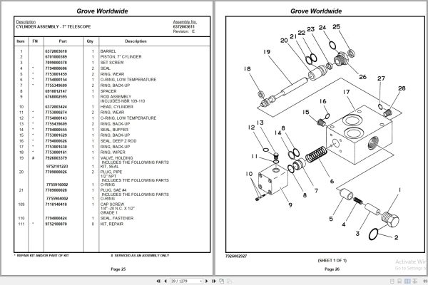 Grove Crane RT865B 83747 Parts Manual 2004 (2)