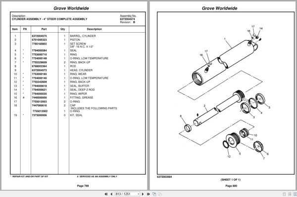 Grove Crane RT865B 83750 Parts Manual 2004 (2)