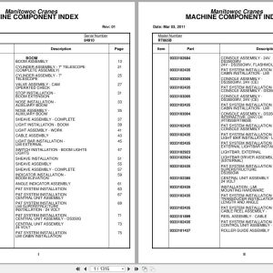 Grove Crane RT865B 84910 Parts Manual 2011 (1)