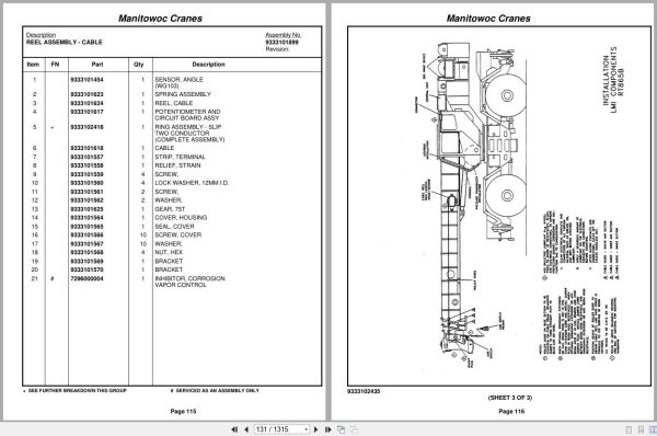 Grove Crane RT865B 84910 Parts Manual 2011 (2)