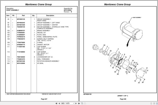 Grove Crane RT865BXL 87758 Parts Manual 2006 (2)