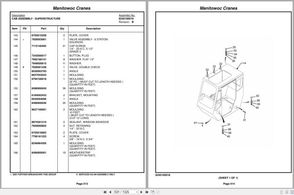 Grove Crane RT870 221707 Parts Manual 2014 (2)