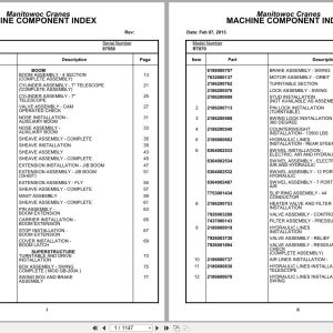 Grove Crane RT870 87558 Parts Manual 2013 (1)