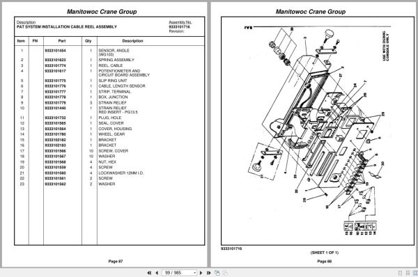 Grove Crane RT875 76113 Parts Manual 2005 (2)