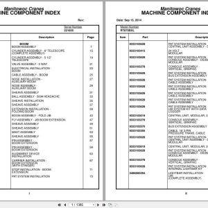 Grove Crane RT875BXL 221655 Parts Manual 2014 (1)