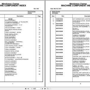 Grove Crane RT875BXL 223324 Parts Manual 2015 (1)