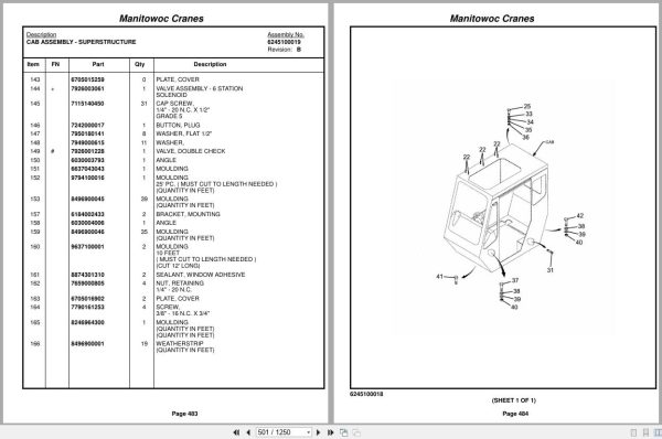 Grove Crane RT875C 221451 Parts Manual 2014 (2)