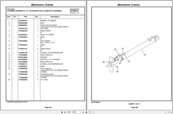 Grove Crane RT875C 222264 Parts Manual 2014 (2)